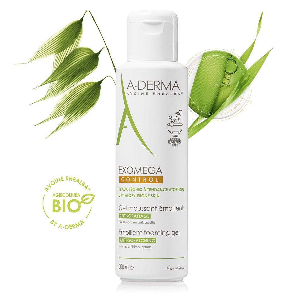 A-Derma Exomega Control Gel Detergente Emolliente 500ml  - 1