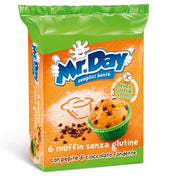 Mr Day Muffin Senza Glutine con Pepite di Cioccolato Fondente 6 x 42 g-0