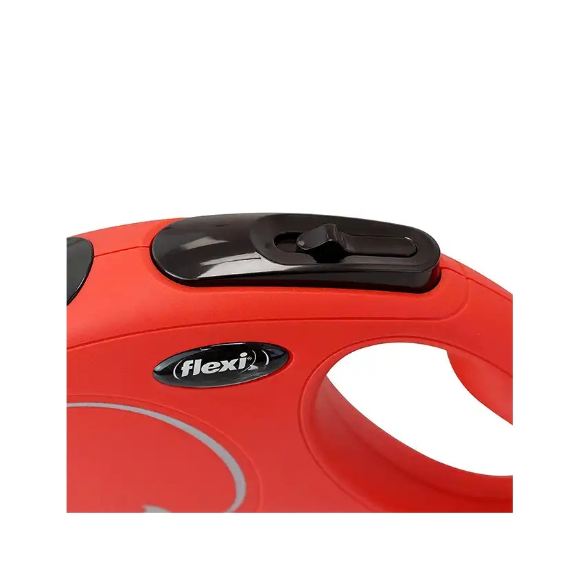 Flexi New Classic In Corda Guinzaglio Per Cani Colore Rosso Taglia M 5m-2