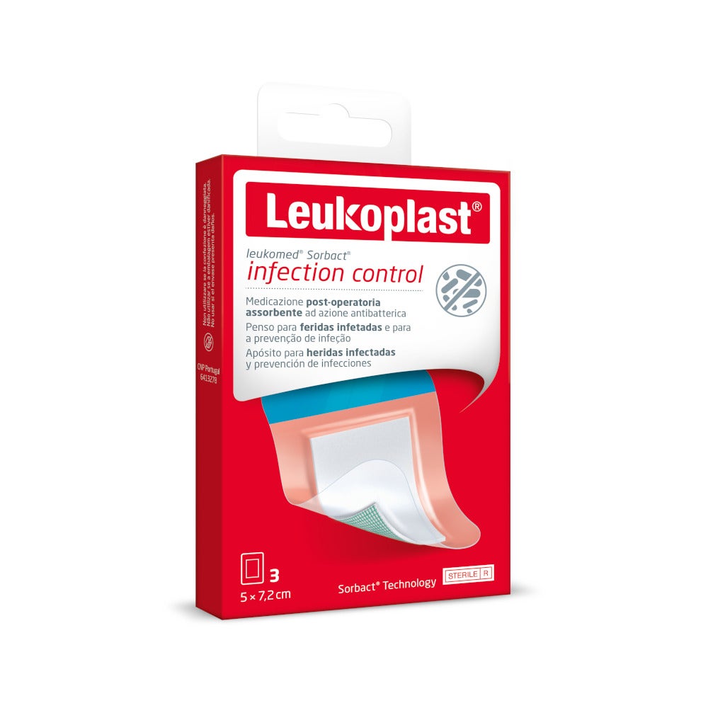 Leukomed Sorbact 3 Cerotti 5x7,2cm-4