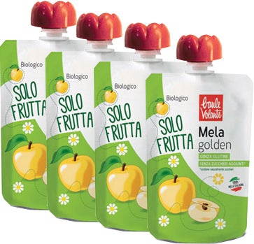 baule Volante Solo Frutta Mela Golden 4x100g-1