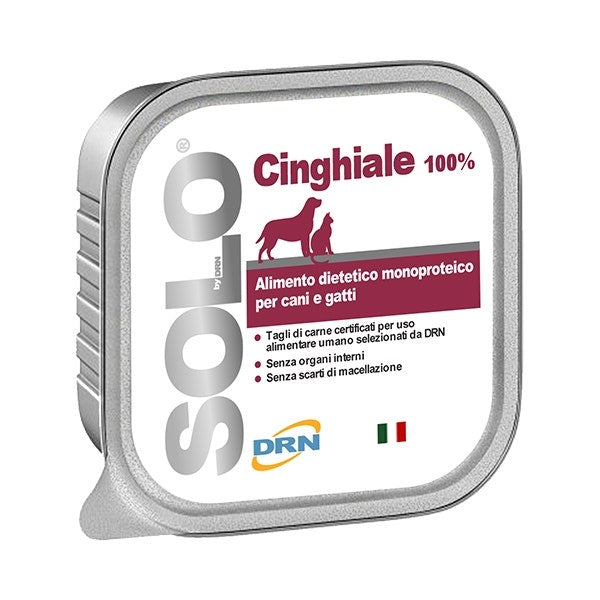 Drn Solo Cinghiale Alimento Dietetico Monoproteico Umido Per Cani/Gatti 100g-4