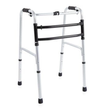 Mopedia Deambulatore Pieghevole In Alluminio Anodizzato Fisso E Oscillante Taglia L 8 Fori-1