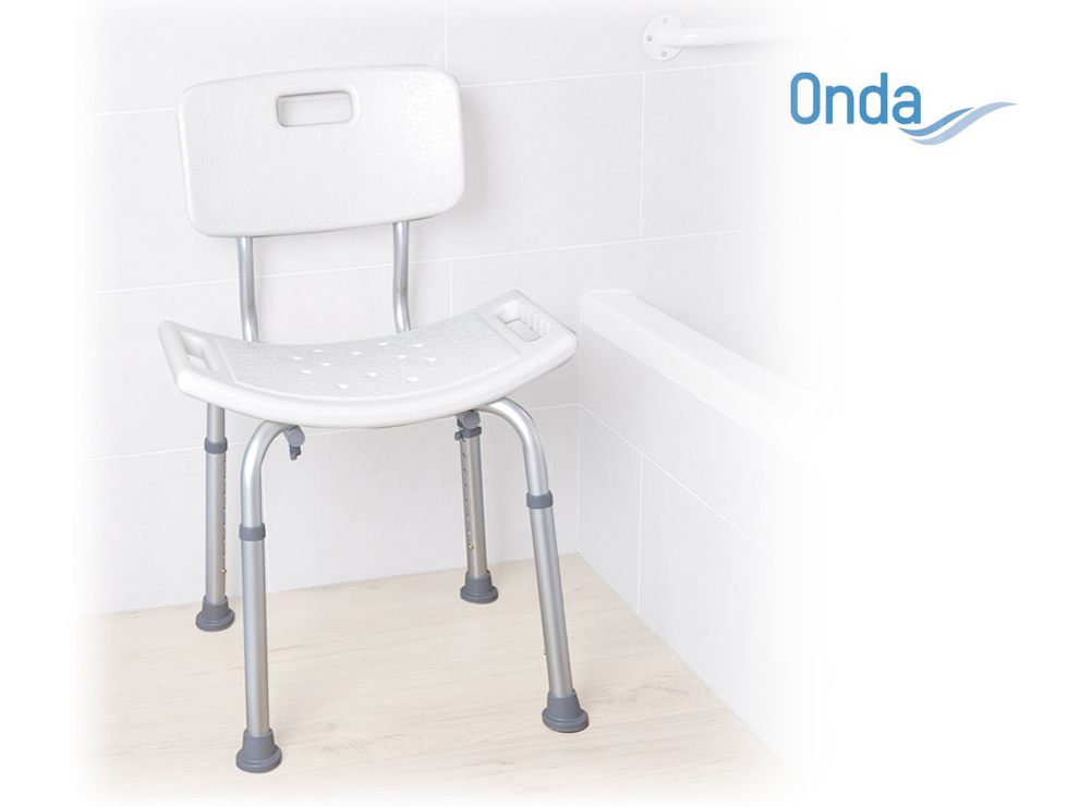 Moretti Mopedia Sedile Doccia Alluminio Anodizzato Con Schienale-1