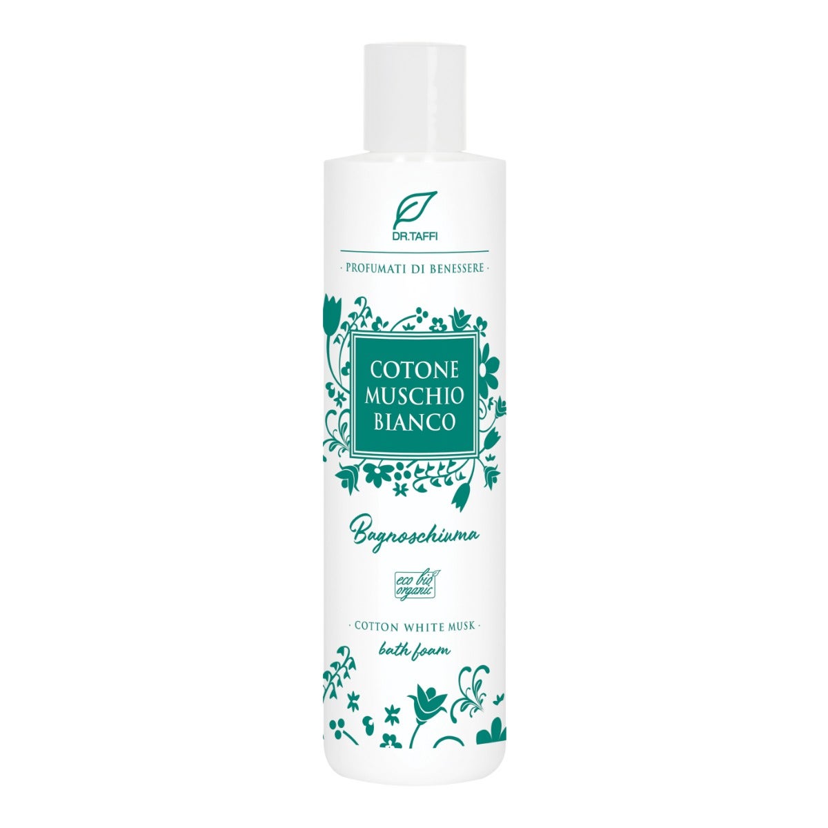 Dr Taffi Bagnoschiuma Cotone Muschio Bianco Bio 250ml-1