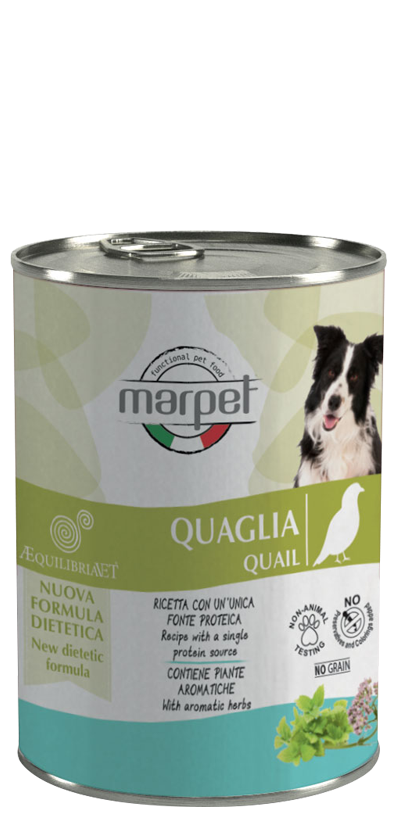 Marpet Aequilibriavet Dog Quaglia Cibo Umido Per Cani Adulti Scatoletta 400g-2