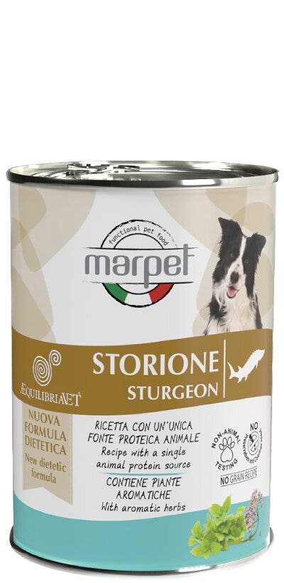 Marpet Aequilibriavet Dog Storione Cibo Umido Per Cani Adulti Scatoletta 400g-4
