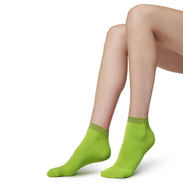 Solidea Active Power Unisex Mini Calza  Verde Fluo Taglia S 1 Paio-2