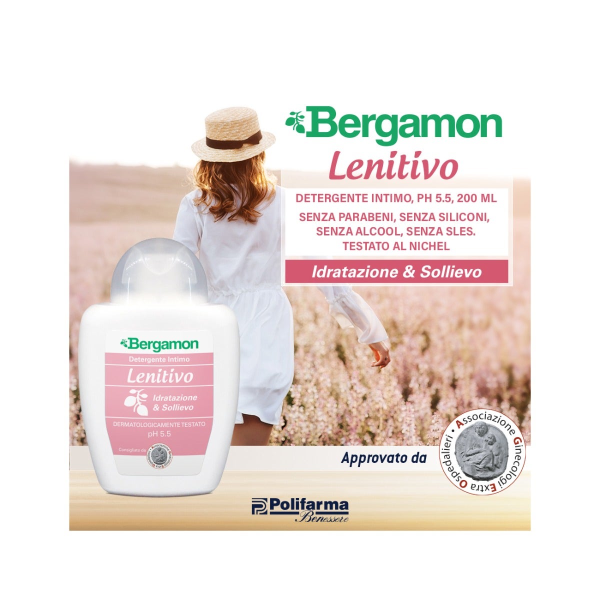 Bergamon Detergente Intimo Lenitivo 200ml-3