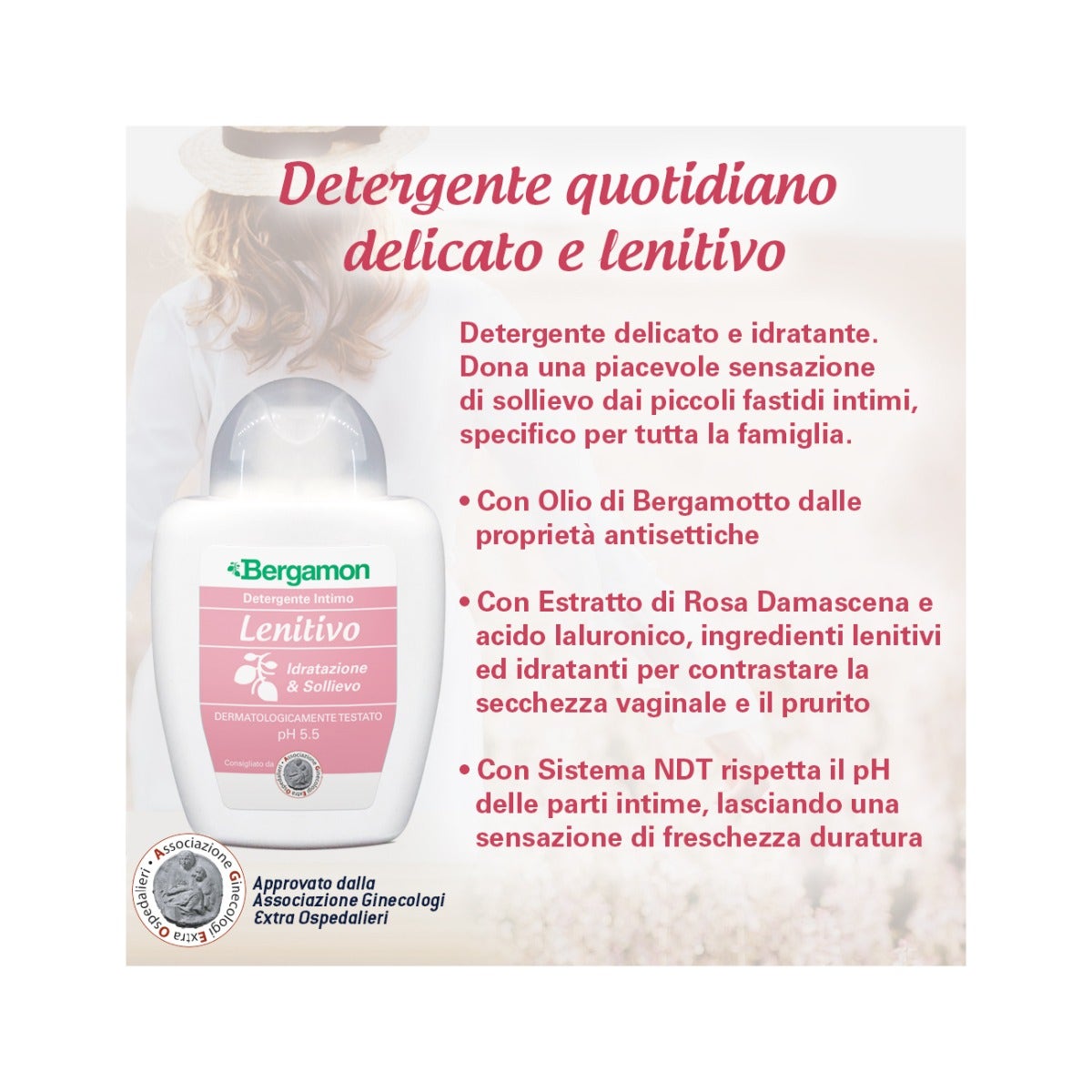 Bergamon Detergente Intimo Lenitivo 200ml-2