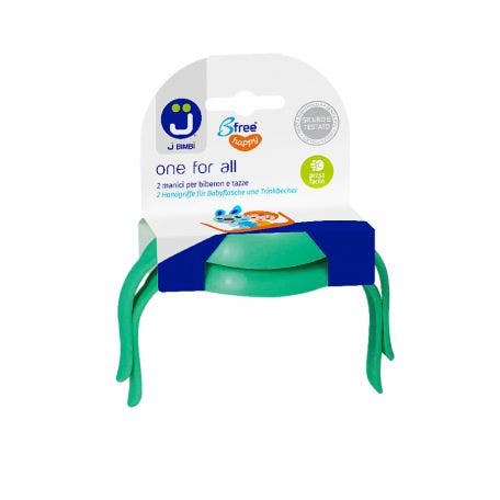 J Bimbi One For All Manici Per Biberon E Tazze Verdi 2 Pezzi-1