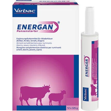 Energan Pansenstarter Mangime Complementare Per Bovini/Ovini/Vitelli/Caprini 12 Tubi Siringhe-1