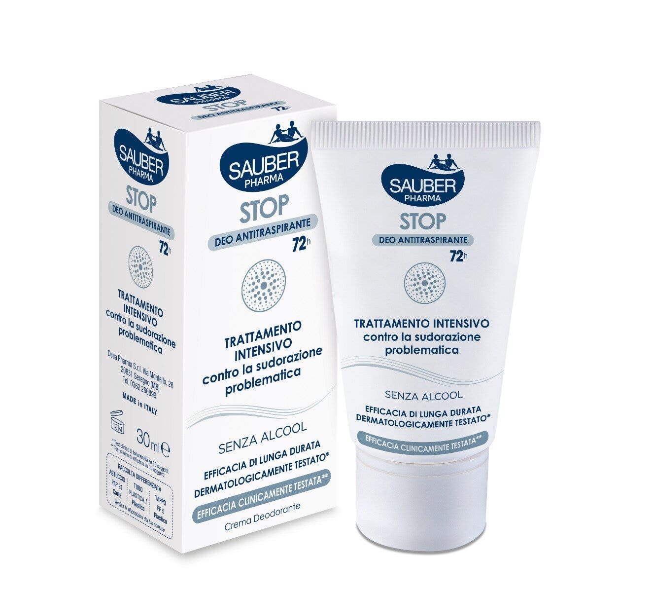 Sauber Crema Deodorante Antitraspirante 72 Ore 30ml-4