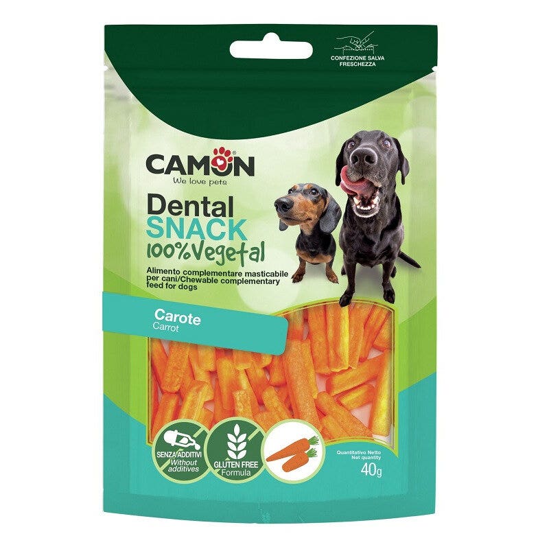 Camon Dental Snack Carotine Crispy Per Cani 40g-1