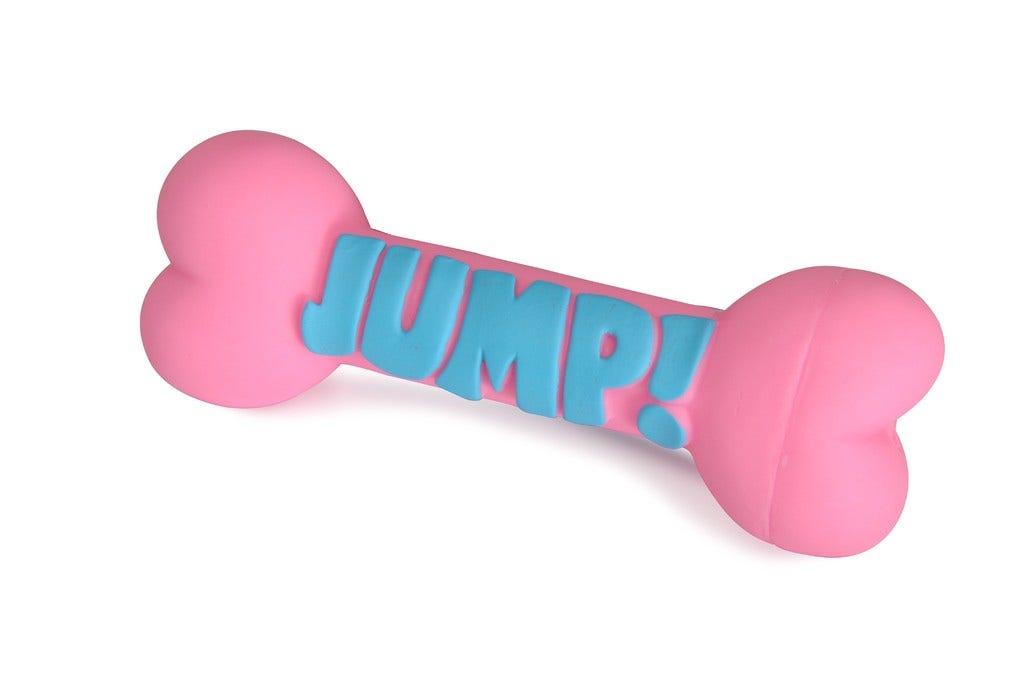 Camon Gioco Vinile Osso Jump&Catch Puppy Per Cani 15cm-1