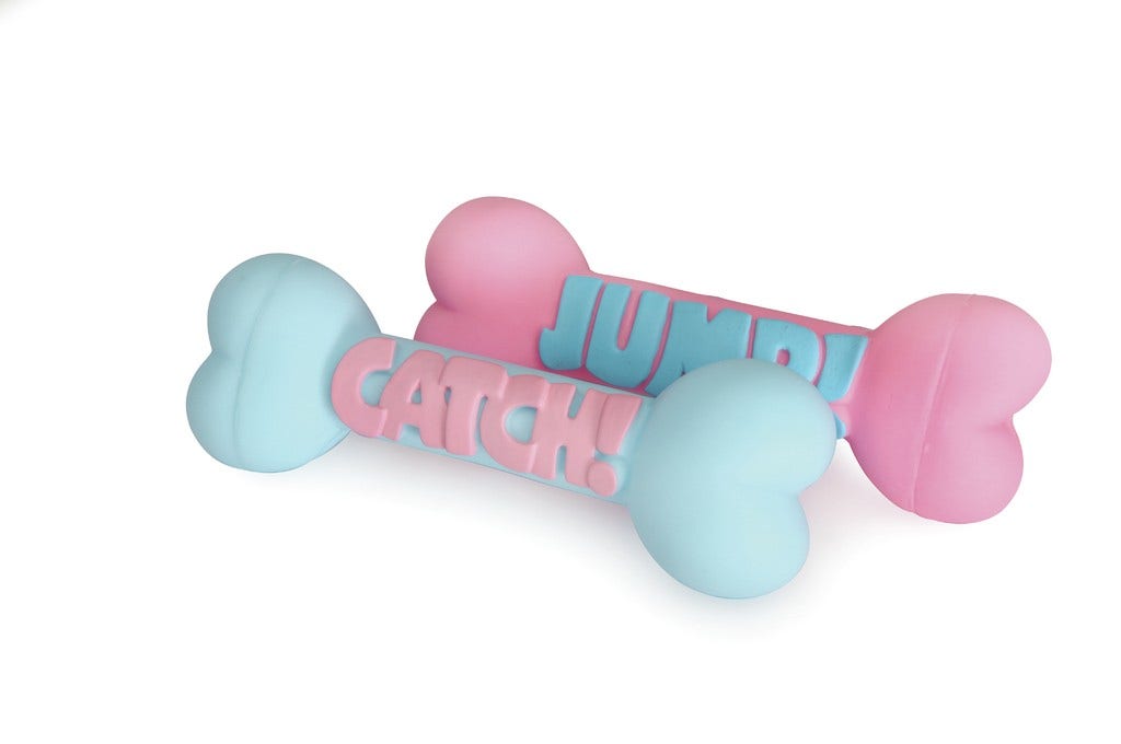 Camon Gioco Vinile Osso Jump&Catch Puppy Per Cani 15cm-2