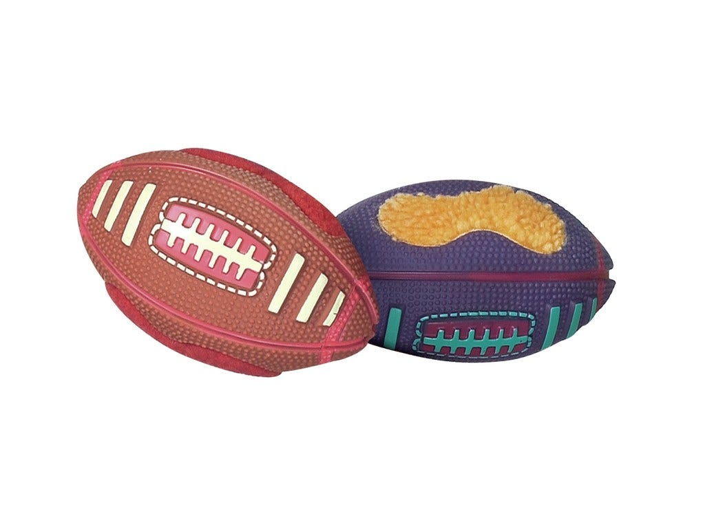 Camon Treccia Palle Rugby In Vinile Per Cani 19cm-0