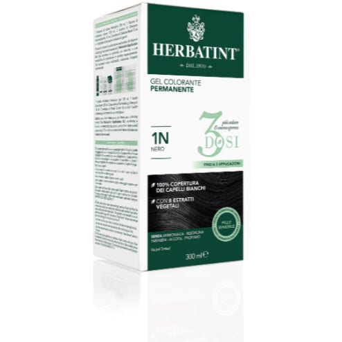 Herbatint Tintura Per Capelli Gel Permanente 1N Nero 3 Dosi 300ml-1