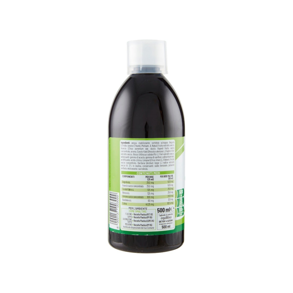 Equilibra Detox 4 Azioni Frutta 500ml-4