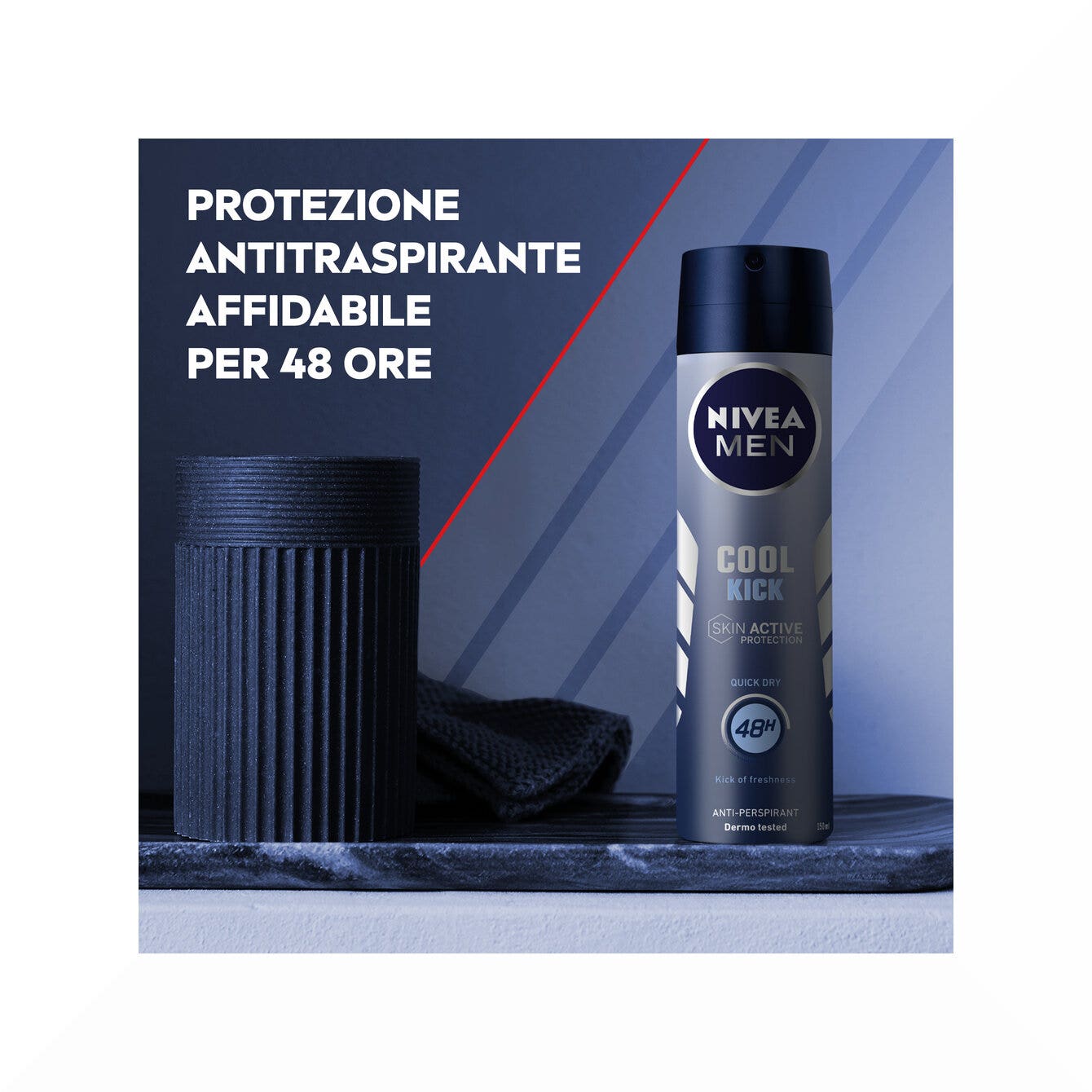 Nivea Men Cool Kick Spray 150ml Deodorante Uomo Antitraspirante Per 48 Ore Di Intensa Freschezza-2