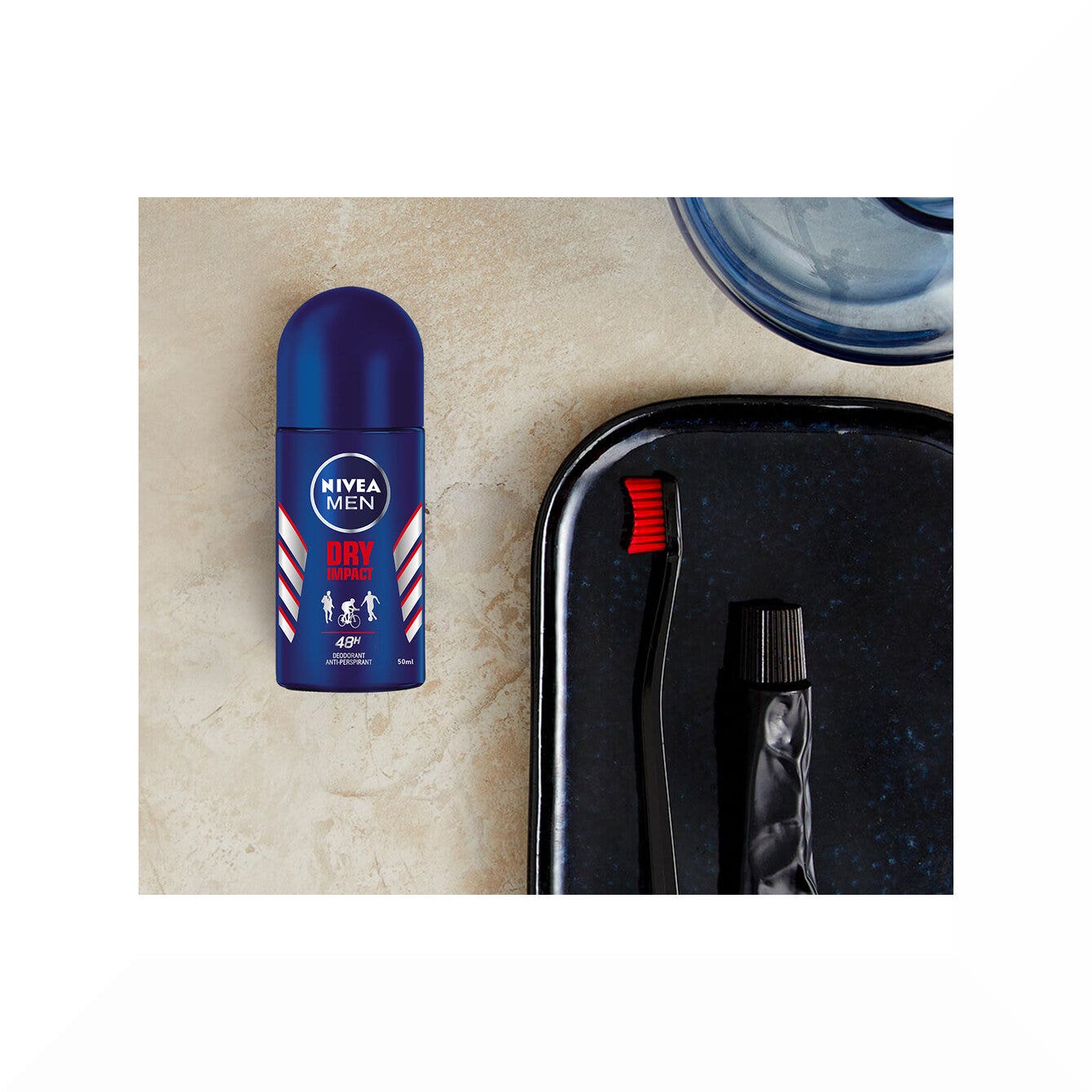 Nivea Men Dry Impact Deodorante Roll on 50ml Uomo Per 72h Di Protezione Antitraspirante-6