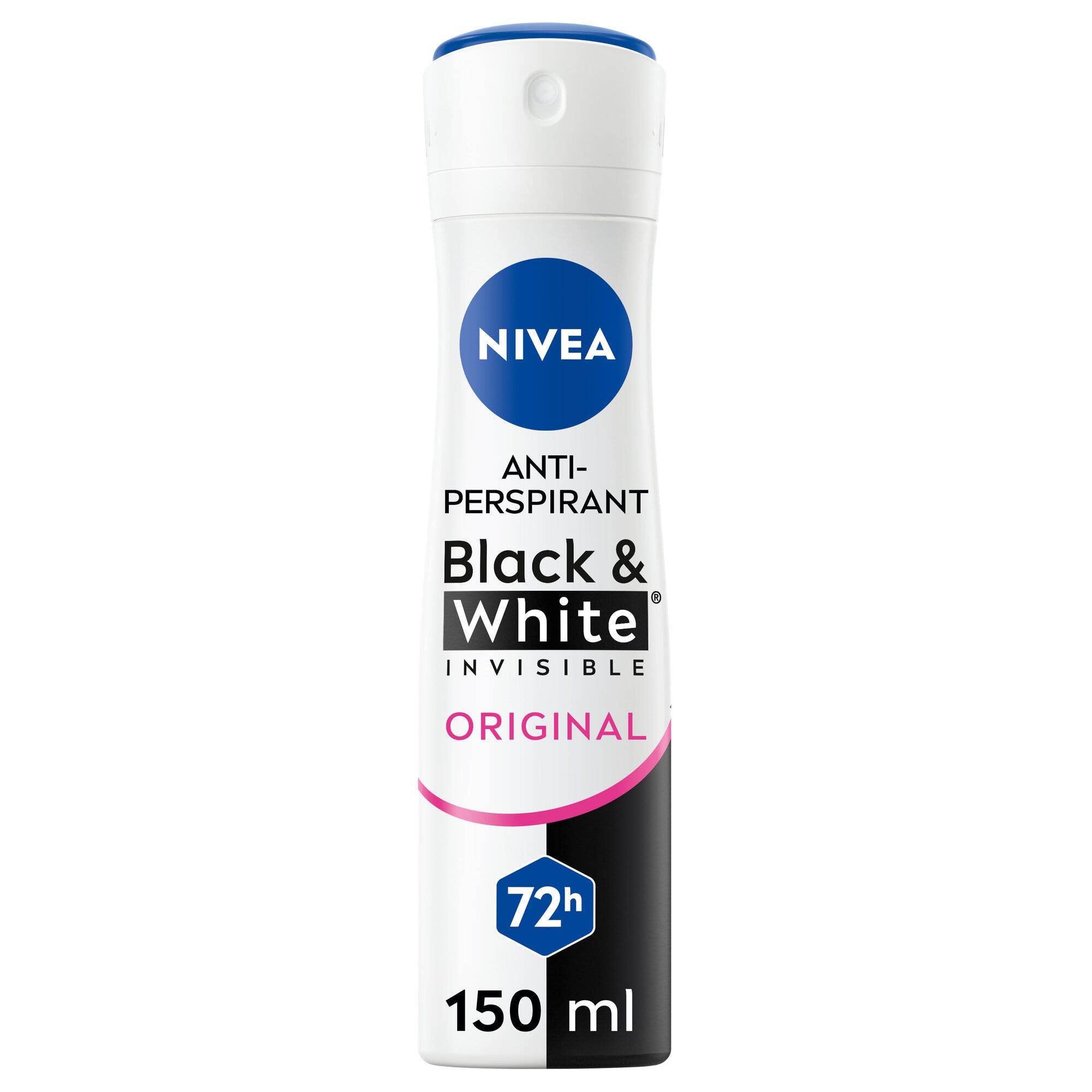 Nivea Black & White Invisible Original Spray Deodorante Donna Antitraspirante 72h 150ml-1