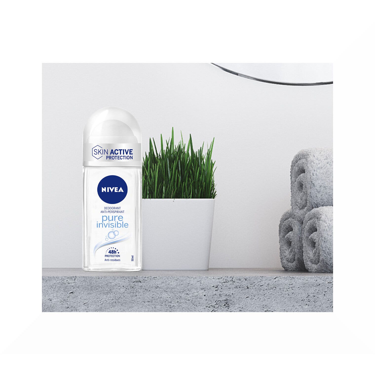 Nivea Pure Invisible Deodorante Roll on 50ml Antitraspirante Senza Residui Sui Tessuti-4