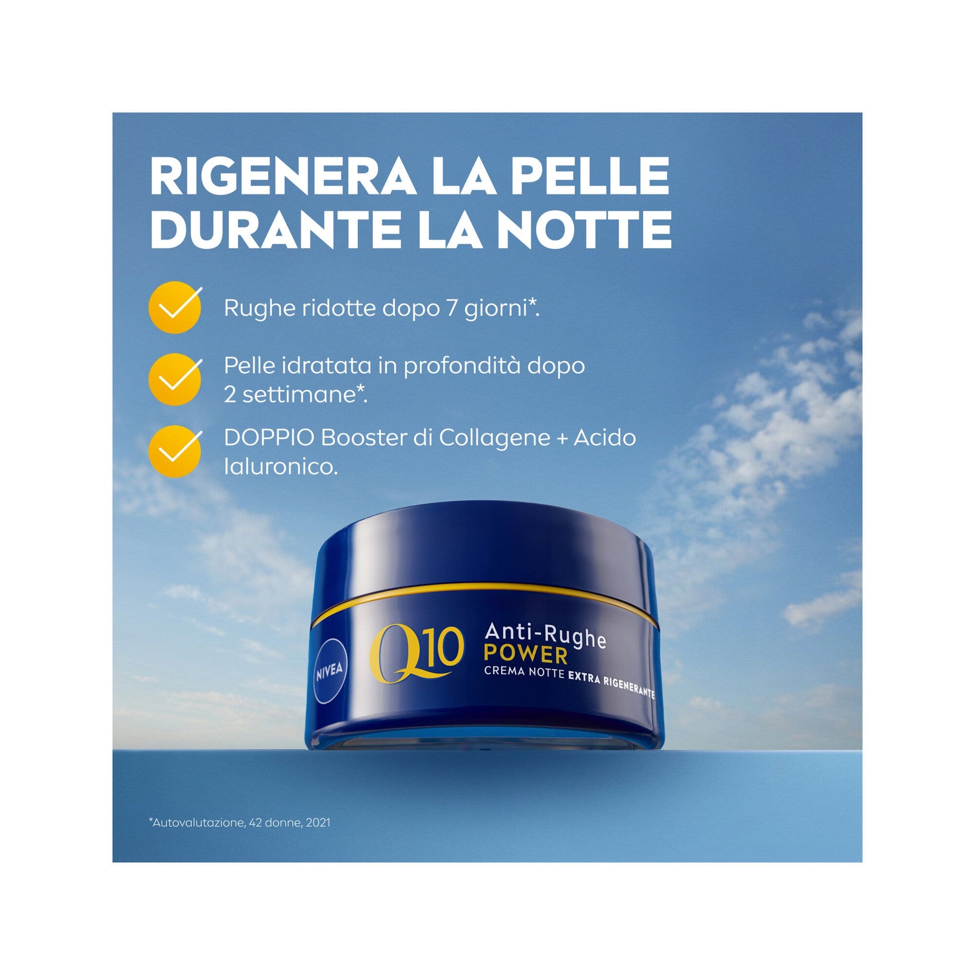 Nivea Q10 Anti-rughe Power Crema Viso Notte Extra Rigenerante Antirughe E Idratante 50ml-2