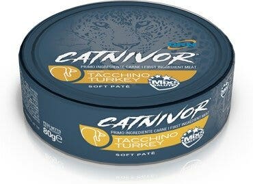 Drn Catnivor Cibo Umido Con Tacchino Gatti Adulti Barattolo 80g-2