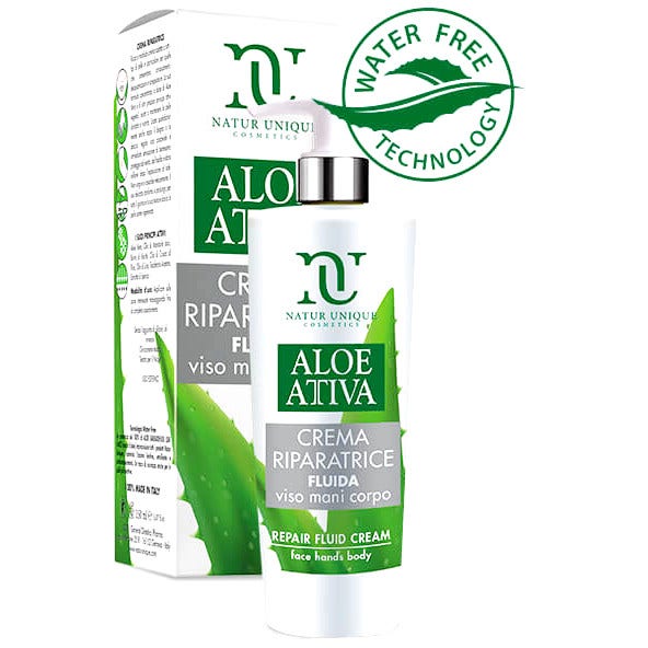 Natur Unique Aloe Attiva Crema Riparatrice Fluida Viso Mani Corpo 190ml-5