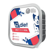 Q.Vet Q Diet Only Veal Cibo Umido Con Vitello Per Cani/Gatti Adulti Vaschetta 150g-1