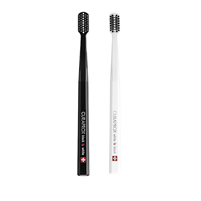 Curaprox Black is White Spazzolini Black/White 2 Pezzi-0