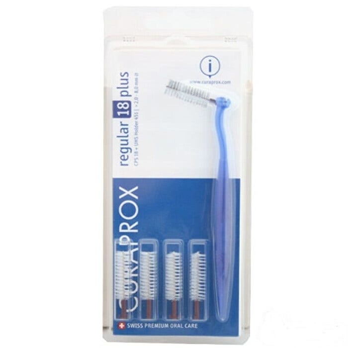 Curaprox CPS 18 Regular Plus Viola 4 Scovolino + Manico-3