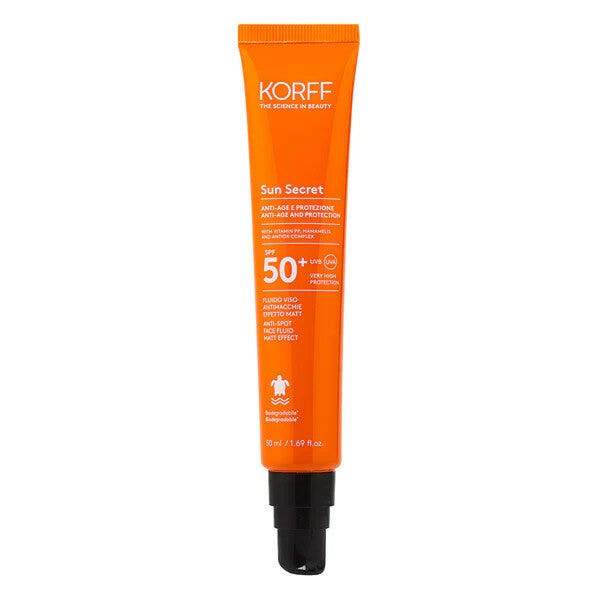 Korff Sun Secret Fluido Viso Antimacchie Effetto Mat 50ml SPF50+-1