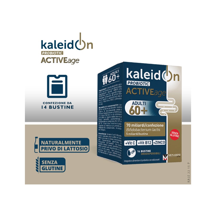 Kaleidon Probiotic Active Age 60+ Adulti 14 Bustine-5
