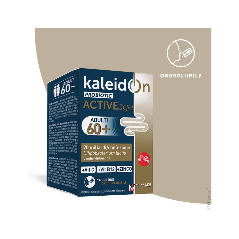 Kaleidon Probiotic Active Age 60+ Adulti 14 Bustine-6