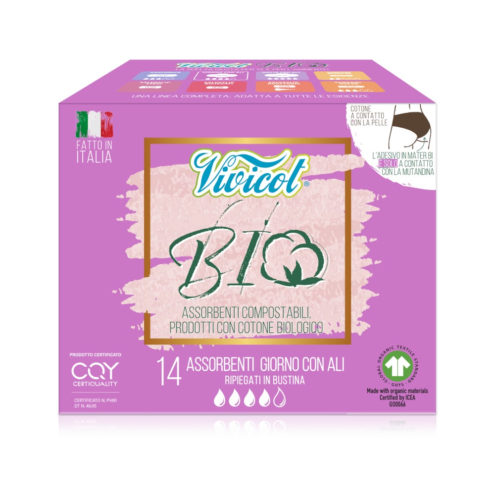 Vivicot Cotone Assorbenti Giorno Con Ali 14 Pezzi-4