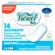 Vivicot Assorbenti Anatomici Cotone 14 Pezzi-1