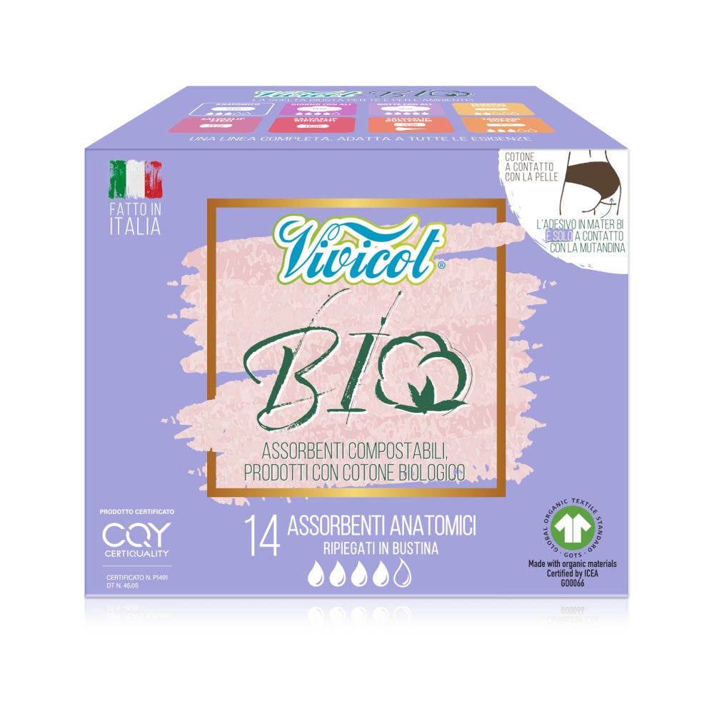 Vivicot Assorbenti Anatomici Cotone 14 Pezzi-4