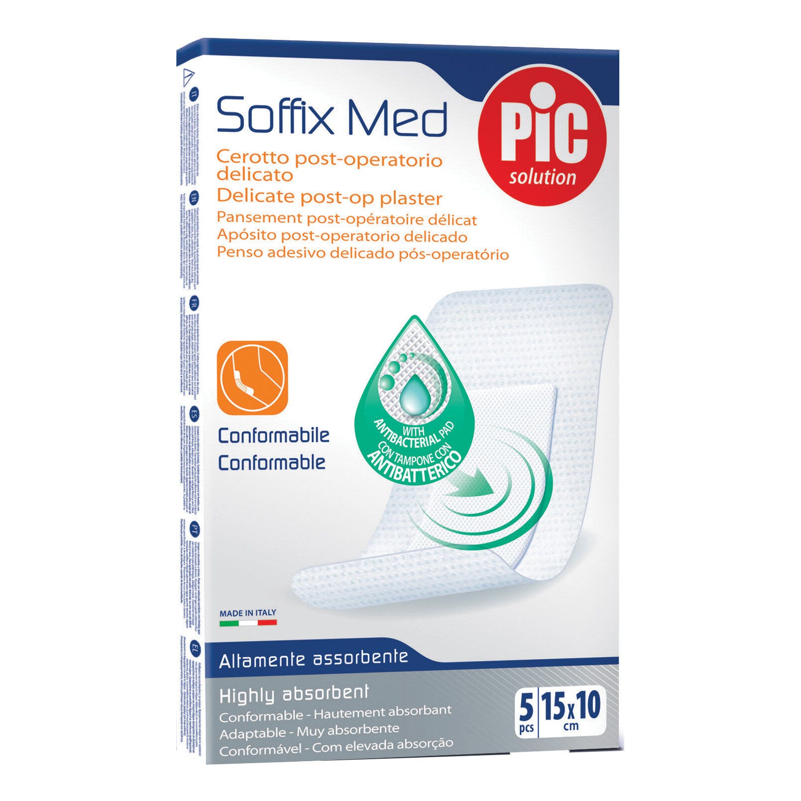 Pic Soffix Med Cerotto TNT 15x10cm 5 Pezzi-1