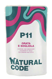 Natural Code P11 Orata E Sogliola Gatti Adulti Busta 70g-1