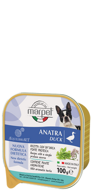 Marpet Aequilibriavet Anatra Cibo Umido Per Cani Adulti Vaschetta 100g-1