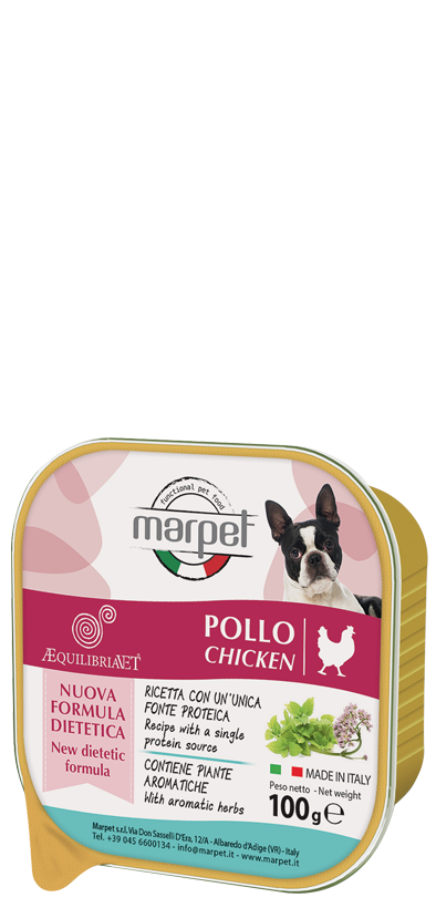 Marpet Aequilibriavet Pollo Cibo Umido Per Cani Adulti Vaschetta 100g-1