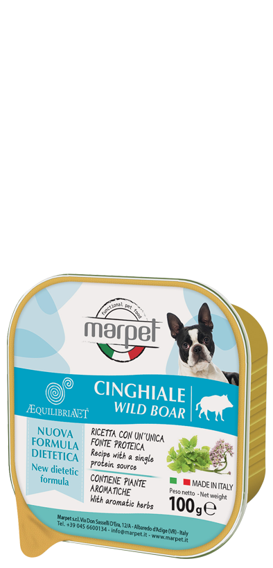 Marpet Aequilibriavet Cinghiale Cibo Umido Per Cani Adulti Vaschetta 100g-1
