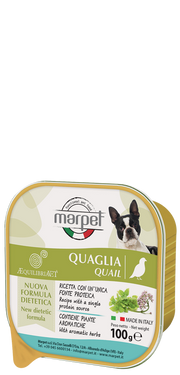 Marpet Aequilibriavet Quaglia Cibo Umido Per Cani Adulti Vaschetta 100g-1
