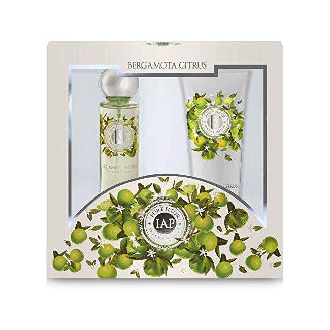 Iap Pharma Cofanetto Pure Fleur Bergamotta Citrus Eau De Cologne 150ml + Body Milk 230ml-1