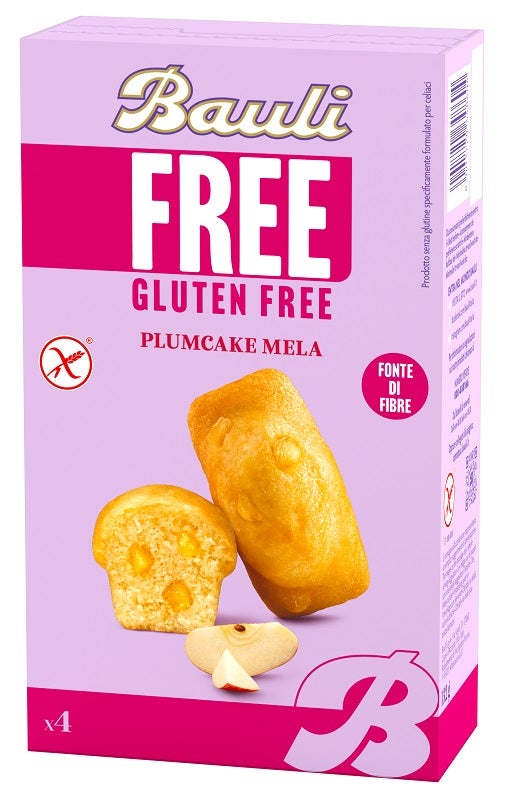 Bauli Free Plumcake Mela 4 Pezzi da 33 g-0