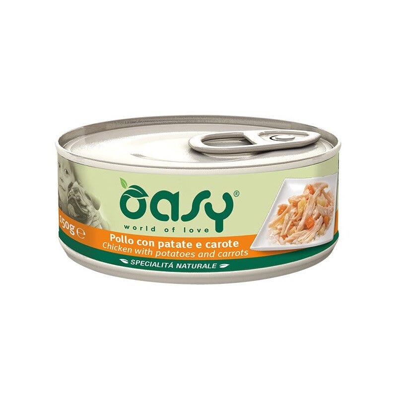 Oasy Specialità Naturale Pollo Con Patate E Carote Per Cani Adulti 150g-1