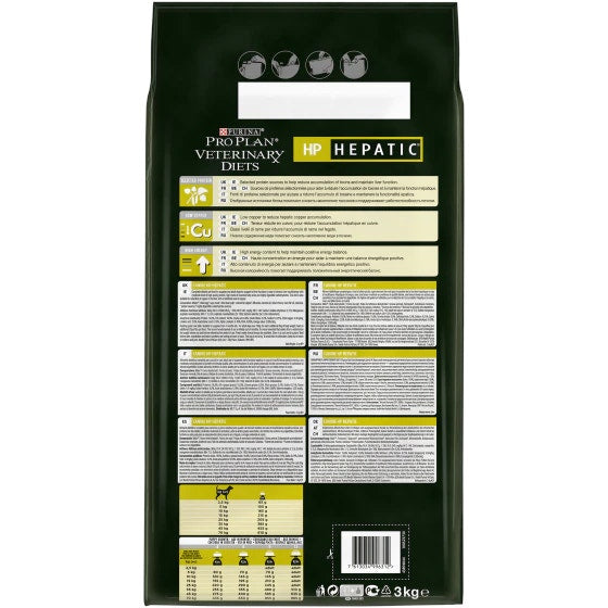 Purina Pro Plan Veterinary Diets Secco Cane HP Hepatic Sacco 3kg-3