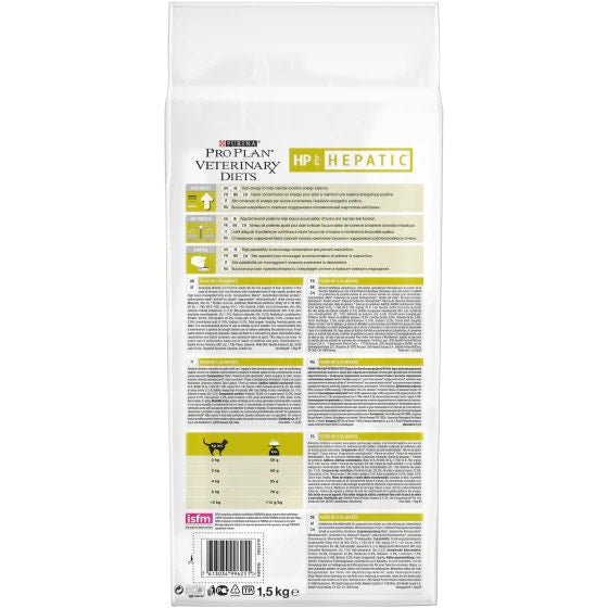Purina Pro Plan Veterinary Diets Secco Gatto HP Hepatic St/Ox Sacco 1,5kg-2